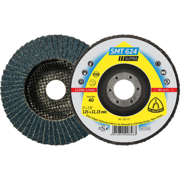 Lamellkettad 125mm KLINGSPOR SMT624 Supra