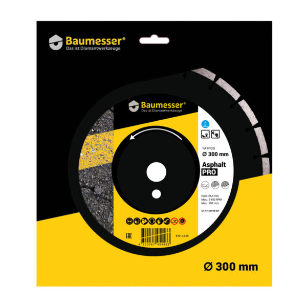 Teemantketas BAUMESSER 1A1RSS ASPHALT PRO asfaldi lõikamiseks LÕPUTOOTE HIND 1tk loas viimane! - Image 2