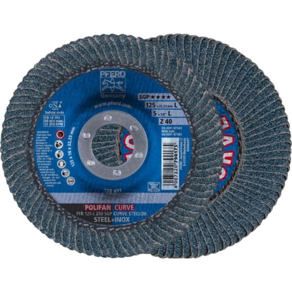Lamellketas Polifan PFR125 Z40 SGP-Curve M PFERD
