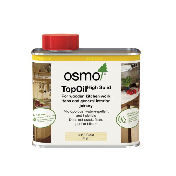 Töötaspapinna õli OSMO TopOil 0,5L värvitu 3058