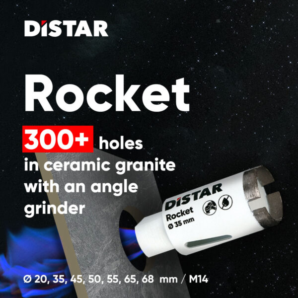 Teemantpuur Distar DDS-W Rocket eriti kõvadele plaatidele DEKTON, SILESTONE, TECHNISTONE jne. - Image 3