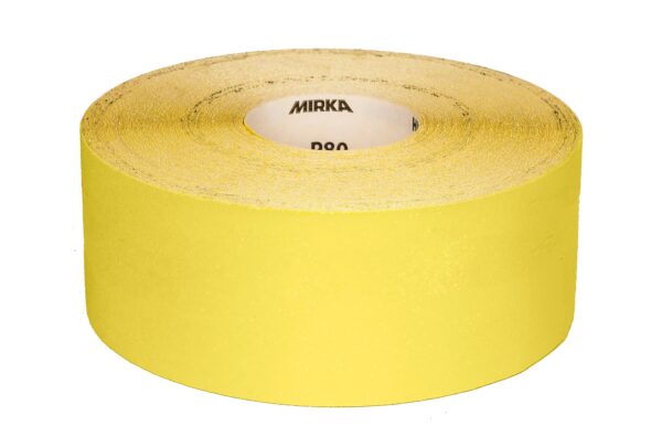 Mirka liivapaber rullis Yellow Basic 115mm x 2,5m/5m - Image 3