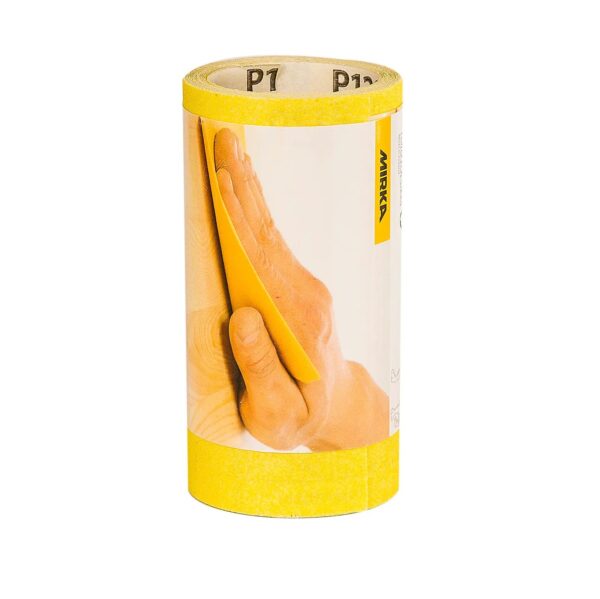 Mirka liivapaber rullis Yellow Basic 115mm x 2,5m/5m - Image 2