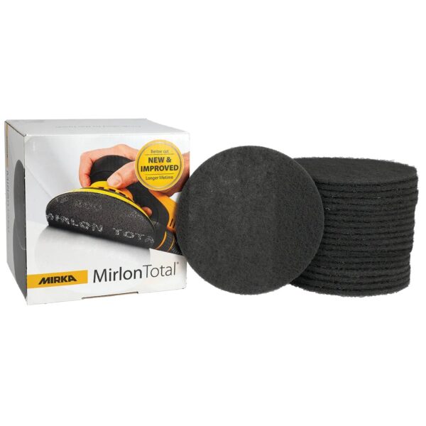 Mirka Mirlon Total 150 mm abrasiivketas haardepinnaga, punakas-hall toon, sobib lihvmasinale