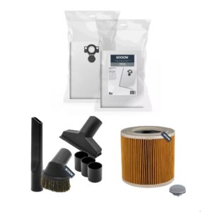 Tolmuimejate tarvikud – tolmukotid, voolikud, filtrid